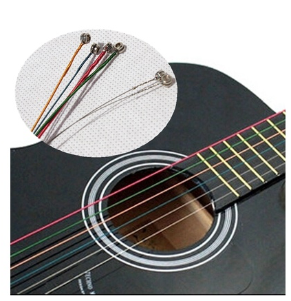 cordes guitare de couleur